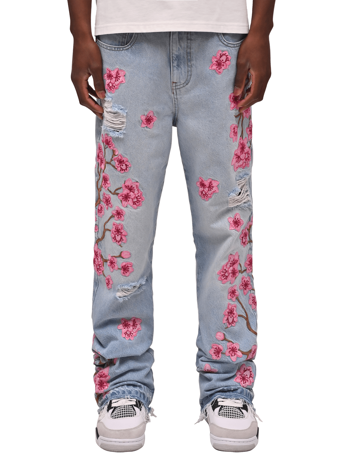 Sakura Flare Denim - Light Stone